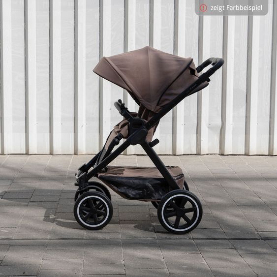 ABC Design 3in1 Kinderwagen-Set Samba 2 - inkl. Babywanne, Autositz Tulip Black, Sportsitz mit XXL Zubehörpaket - Dark Beige