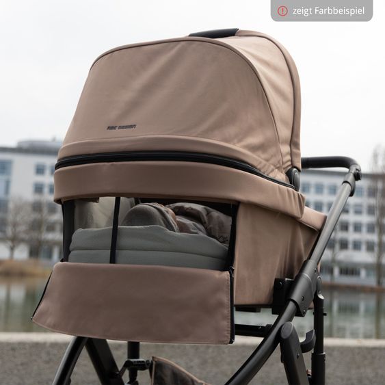 ABC Design 3in1 Kinderwagen-Set Samba 2 - inkl. Babywanne, Autositz Tulip Black, Sportsitz mit XXL Zubehörpaket - Dark Beige
