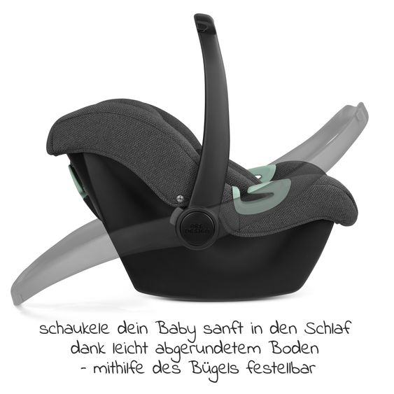 ABC Design 3in1 Stroller Set Samba 2 incl. carrycot, infant car seat Tulip Bubble, toddler seat & XXL accessory package - Dark Beige