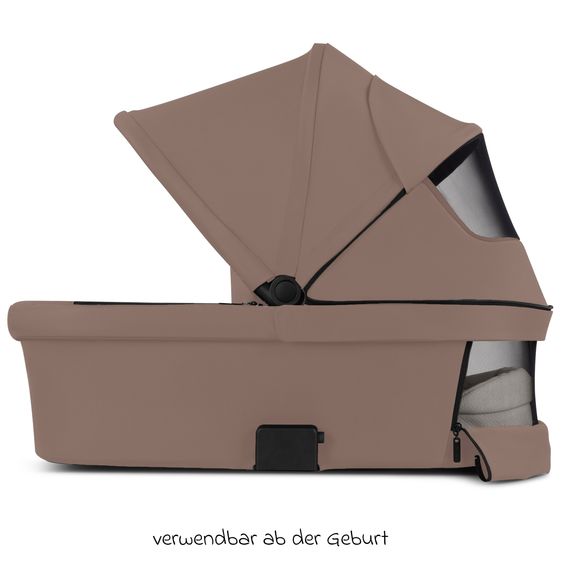 ABC Design 3in1 Stroller Set Samba 2 incl. carrycot, infant car seat Tulip Bubble, toddler seat & XXL accessory package - Dark Beige