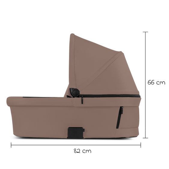 ABC Design 3in1 Stroller Set Samba 2 incl. carrycot, infant car seat Tulip Bubble, toddler seat & XXL accessory package - Dark Beige