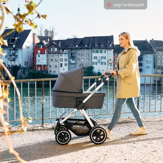 ABC Design 3in1 Kinderwagen-Set Samba - inkl. Babyschale Tulip & XXL Zubehörpaket - Diamond Edition - Navy