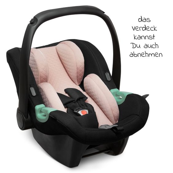 ABC Design 3in1 Kinderwagen-Set Samba - inkl. Babyschale Tulip & XXL Zubehörpaket - Diamond Edition - Rose Gold
