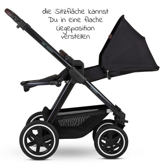 ABC Design 3in1 Kinderwagen-Set Samba - inkl. Babyschale Tulip & XXL Zubehörpaket - Fashion Edition - Midnight