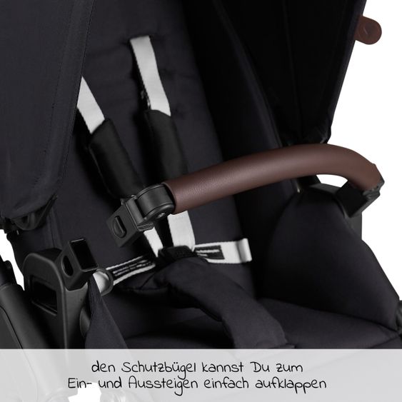 ABC Design 3in1 Kinderwagen-Set Samba - inkl. Babyschale Tulip & XXL Zubehörpaket - Fashion Edition - Midnight