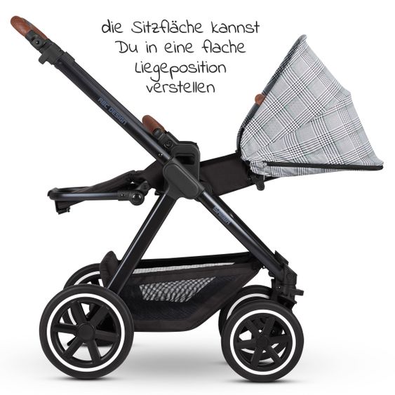 ABC Design 3in1 Kinderwagen-Set Samba - inkl. Babyschale Tulip & XXL Zubehörpaket - Fashion Edition - Smaragd