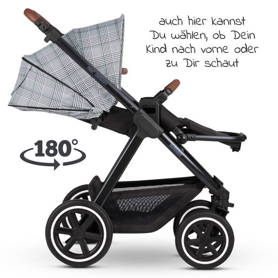 ABC Design 3in1 Kinderwagen-Set Samba - inkl. Babyschale Tulip & XXL Zubehörpaket - Fashion Edition - Smaragd