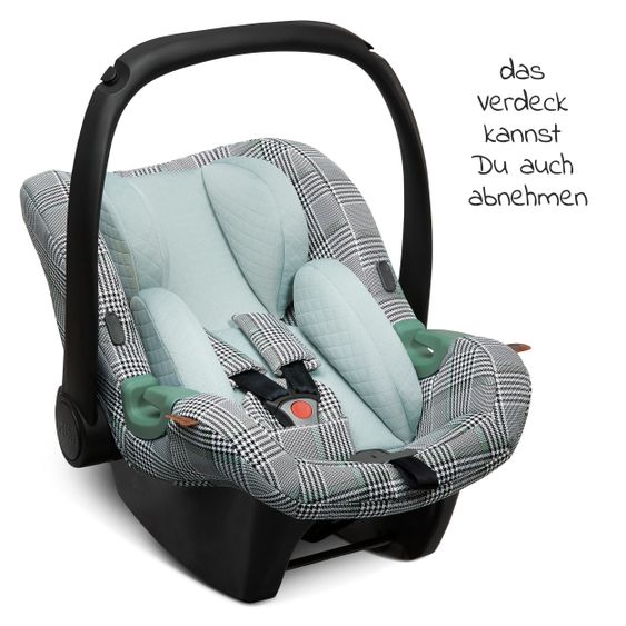 ABC Design 3in1 Kinderwagen-Set Samba - inkl. Babyschale Tulip & XXL Zubehörpaket - Fashion Edition - Smaragd
