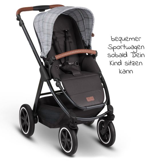 ABC Design 3in1 Kinderwagen-Set Samba - inkl. Babyschale Tulip & XXL Zubehörpaket - Fashion Edition - Smaragd