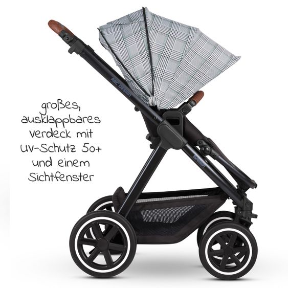 ABC Design 3in1 Kinderwagen-Set Samba - inkl. Babyschale Tulip & XXL Zubehörpaket - Fashion Edition - Smaragd