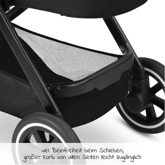 ABC Design 3in1 Samba baby carriage set - incl. carrycot, Tulip car seat, sports seat and XXL accessory pack - Ink