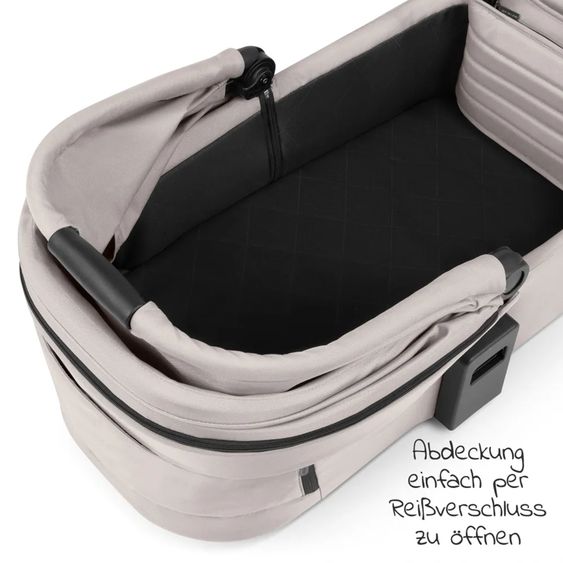 ABC Design 3in1 Kinderwagen-Set Samba - inkl. Babywanne, Autositz Tulip, Sportsitz und XXL Zubehörpaket - Powder