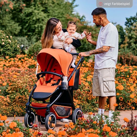 ABC Design 3in1 Kinderwagen-Set Samba - inkl. Babywanne, Autositz Tulip, Sportsitz und XXL Zubehörpaket - Pure Edition - Grain