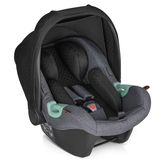 ABC Design 3in1 Kinderwagen-Set Samba - inkl. Babywanne, Autositz Tulip, Sportsitz und Zubehörpaket - Diamond Edition - Asphalt