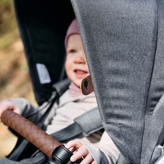 ABC Design 3in1 Kinderwagen-Set Samba - inkl. Babywanne, Autositz Tulip, Sportsitz und Zubehörpaket - Diamond Edition - Asphalt