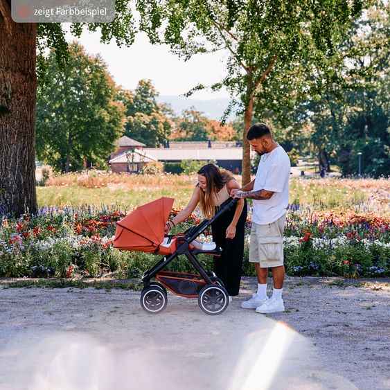 ABC Design 3in1 Kinderwagen-Set Samba inkl. Babywanne, Babyschale Tulip Graphite, Sportsitz & XXL Zubehörpaket - Pine