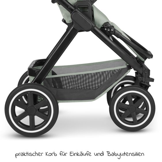 ABC Design 3in1 Kinderwagen-Set Samba inkl. Babywanne, Babyschale Tulip, Sportsitz & XXL Zubehörpaket - Pine