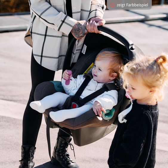 ABC Design 3in1 Stroller Set Samba incl. Babywanne Coal, Infant Car Seat Tulip Bubble, Sports Seat & XXL Accessory Package - Pine