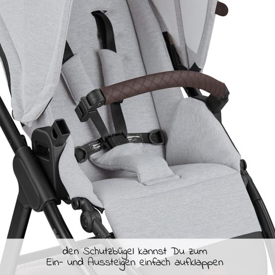 ABC Design 3in1 Kinderwagen-Set Samba - inkl. Babywanne, Sportsitz, Babyschale Tulip und Adapter - Fashion Edition - Mineral