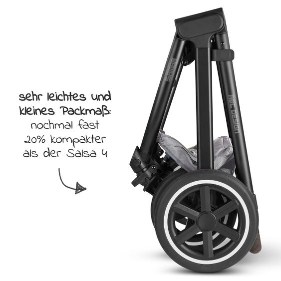 ABC Design 3in1 Kinderwagen-Set Samba - inkl. Babywanne, Sportsitz, Babyschale Tulip und Adapter - Fashion Edition - Mineral
