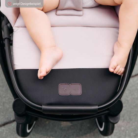 ABC Design 3in1 Kinderwagen-Set Samba Starter Set inkl. Autositz Tulip und XXL Zubehörpaket - Pure Edition - Berry