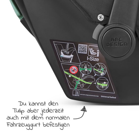 ABC Design 3in1 Kinderwagen-Set Samba Starter Set inkl. Autositz Tulip und XXL Zubehörpaket - Pure Edition - Berry