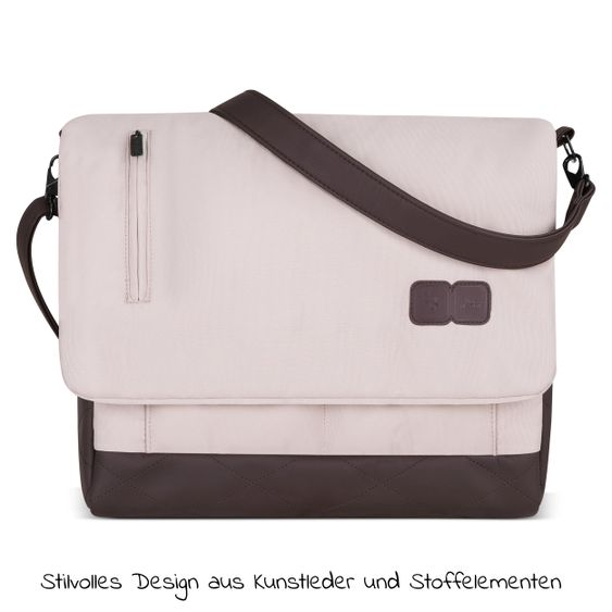 ABC Design 3in1 Kinderwagen-Set Samba Starter Set inkl. Autositz Tulip und XXL Zubehörpaket - Pure Edition - Berry