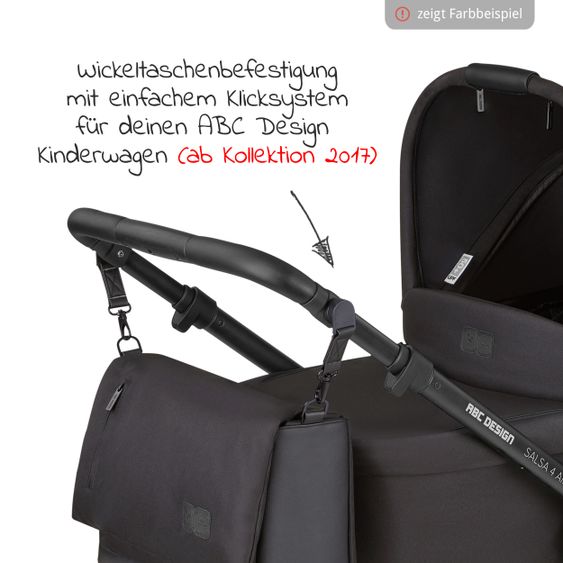 ABC Design 3in1 Kinderwagen-Set Samba Starter Set inkl. Autositz Tulip und XXL Zubehörpaket - Pure Edition - Berry