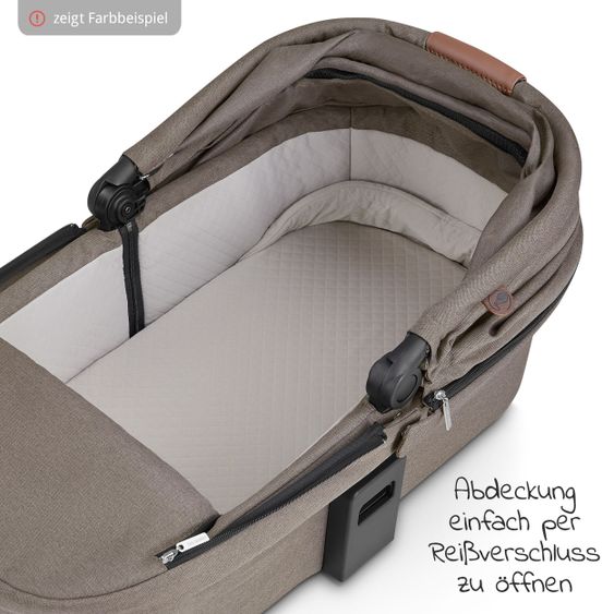 ABC Design 3in1 Kinderwagen-Set Samba Starter Set inkl. Autositz Tulip und XXL Zubehörpaket - Pure Edition - Berry