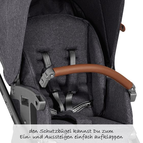 ABC Design 3in1 Kinderwagen-Set Turbo 4 - inkl. Babyschale Hazel & XXL Zubehörpaket - Street