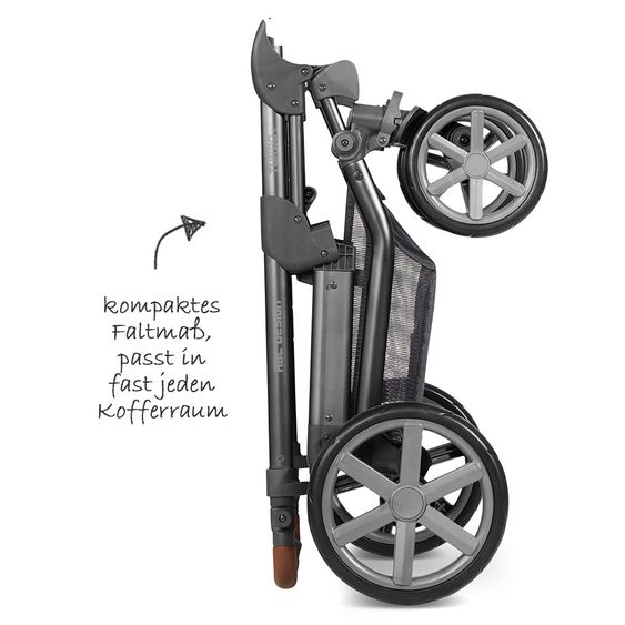ABC Design 3in1 Kinderwagen-Set Turbo 4 - inkl. Babyschale Hazel & XXL Zubehörpaket - Street
