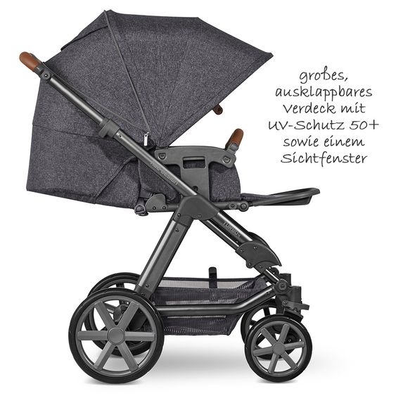 ABC Design 3in1 Kinderwagen-Set Turbo 4 - inkl. Babyschale Hazel & XXL Zubehörpaket - Street