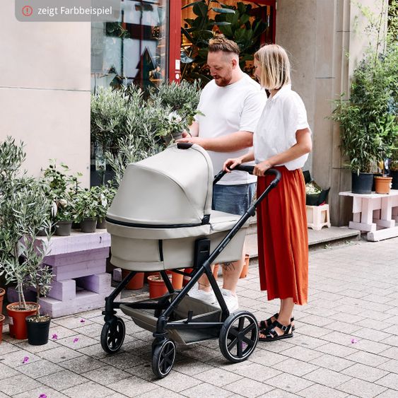 ABC Design Set passeggino 3in1 Vicon 4 - incluso navicella, seggiolino auto Tulip, seggiolino sportivo e pacchetto accessori - Classic Edition - Lago