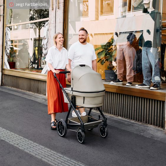 ABC Design Set passeggino 3in1 Vicon 4 - incluso navicella, seggiolino auto Tulip, seggiolino sportivo e pacchetto accessori - Classic Edition - Lago
