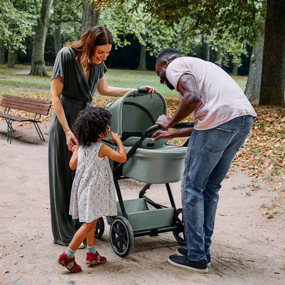 ABC Design 3in1 Kinderwagen-Set Vicon 4 - inkl. Babywanne, Autositz Tulip, Sportsitz und Zubehörpaket - Classic Edition - Pine