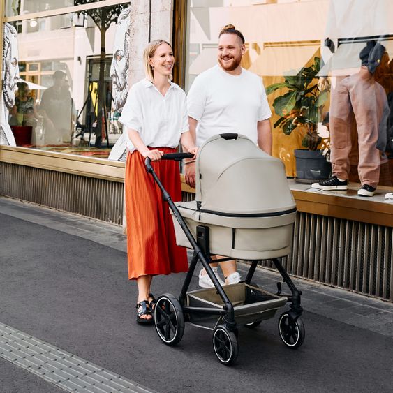 ABC Design Set passeggino 3in1 Vicon 4 - incluso navicella, seggiolino auto Tulip, seggiolino sportivo e pacchetto accessori - Classic Edition - Reed