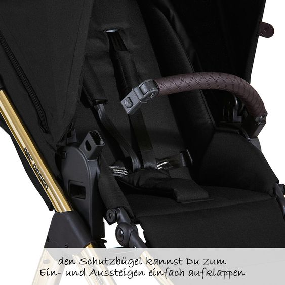 ABC Design 3in1 Kinderwagen-Set Viper 4 - Diamond Edition - inkl. Babyschale Tulip & XXL Zubehörpaket - Champagne