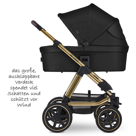 ABC Design 3in1 Kinderwagen-Set Viper 4 - Diamond Edition - inkl. Babyschale Tulip & XXL Zubehörpaket - Champagne