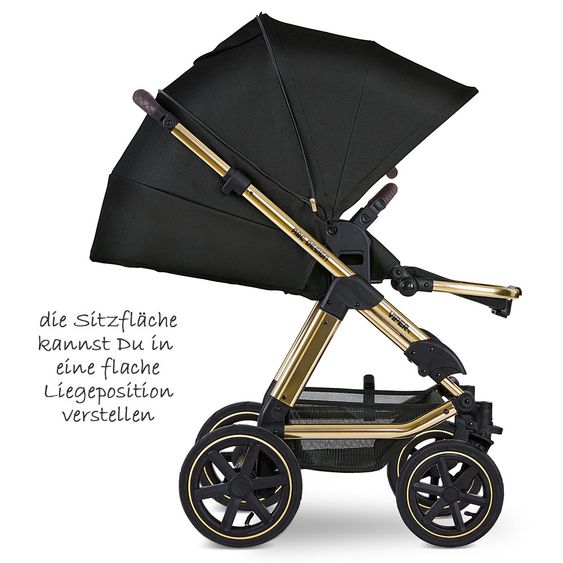 ABC Design 3in1 Kinderwagen-Set Viper 4 - Diamond Edition - inkl. Babyschale Tulip & XXL Zubehörpaket - Champagne