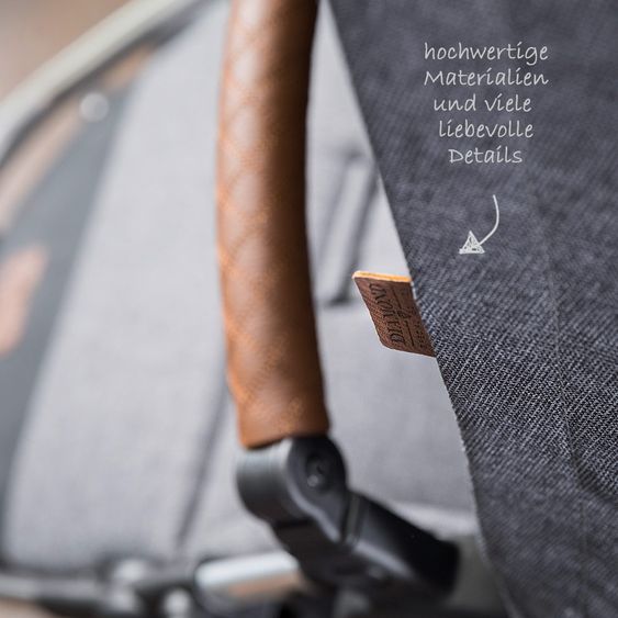 ABC Design Set passeggino 3in1 Viper 4 - Diamond Special Edition - include navicella, marsupio e pacchetto accessori - Asfalto