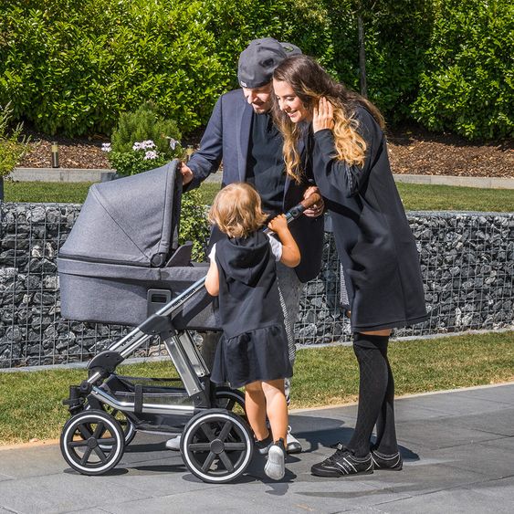 ABC Design Set passeggino 3in1 Viper 4 - Diamond Special Edition - include navicella, marsupio e pacchetto accessori - Asfalto