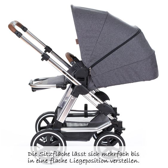 ABC Design Set passeggino 3in1 Viper 4 - Diamond Special Edition - include navicella, marsupio e pacchetto accessori - Asfalto