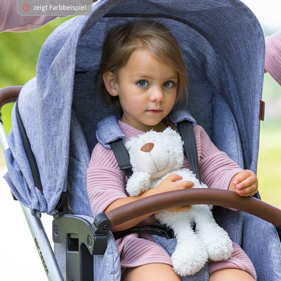 ABC Design 3in1 Kinderwagen-Set Viper 4 mit Lufträdern - inkl. Babyschale Tulip & XXL Zubehörpaket - Shadow