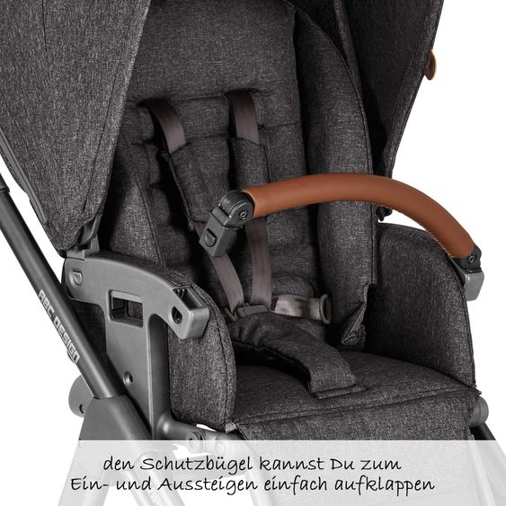 ABC Design 3in1 Kinderwagen-Set Viper 4 mit Lufträdern - inkl. Babyschale Tulip & XXL Zubehörpaket - Street