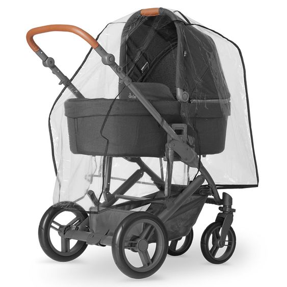 ABC Design 3in1 Kinderwagenset Catania 4 - inkl. Babywanne, Autositz & XXL Zubehörpaket - Woven Black
