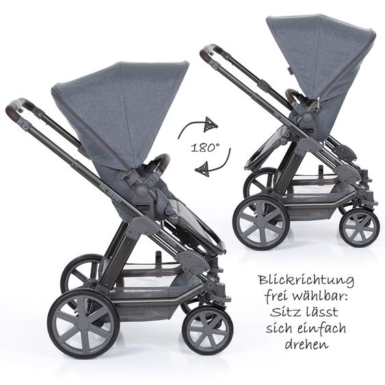 ABC Design 3in1 stroller set Condor 4 - incl. car seat, baby bath, sport seat, change color set Ice & accessories package - Mountain