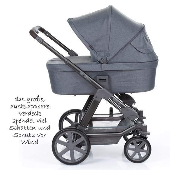 ABC Design 3in1 stroller set Condor 4 - incl. car seat, baby bath, sport seat, change color set Ice & accessories package - Mountain
