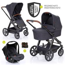 3in1 Kinderwagenset Condor 4 - inkl. Babywanne, Sportsitz, Babyschale & Zubehörpaket - Street