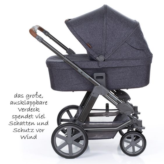 ABC Design Set passeggino Condor 4 3in1 - include navicella, seggiolino sportivo, marsupio e pacchetto accessori - Street