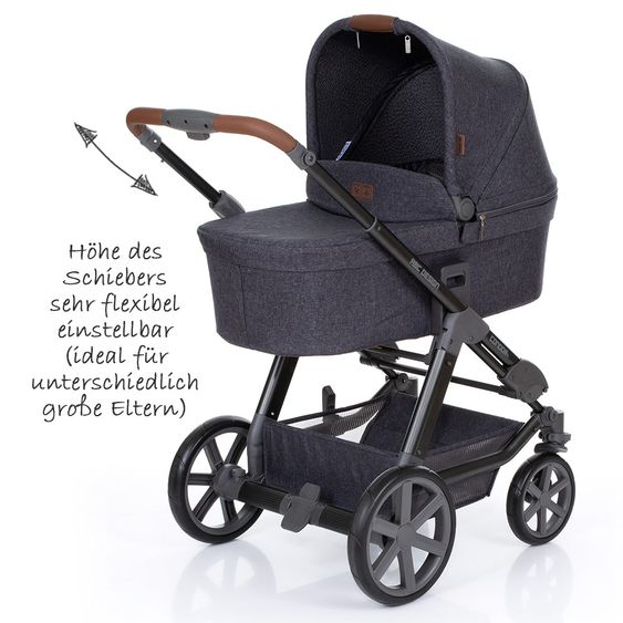 ABC Design Set passeggino Condor 4 3in1 - include navicella, seggiolino sportivo, marsupio e pacchetto accessori - Street